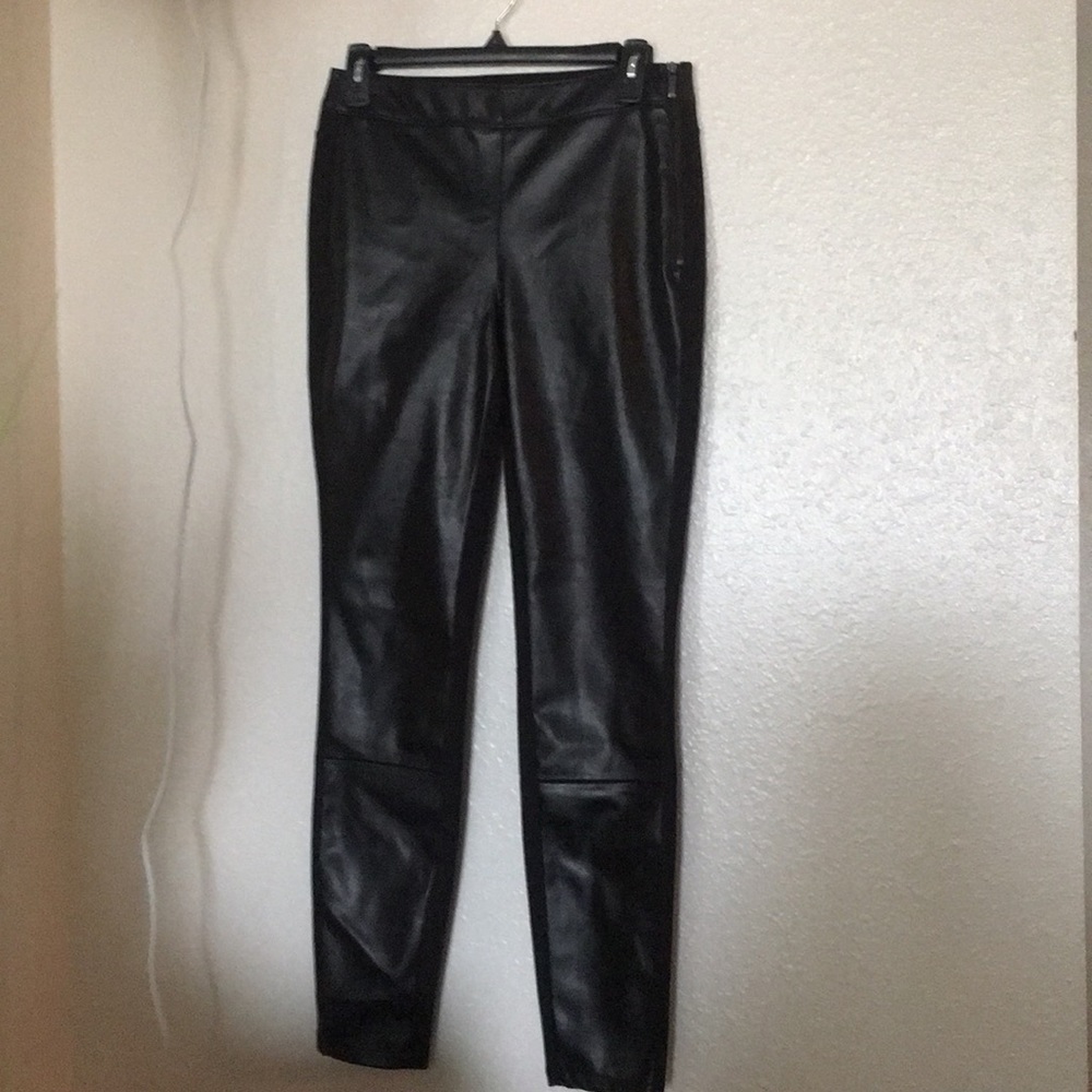 WHBM Leather Legging, stretchy in back